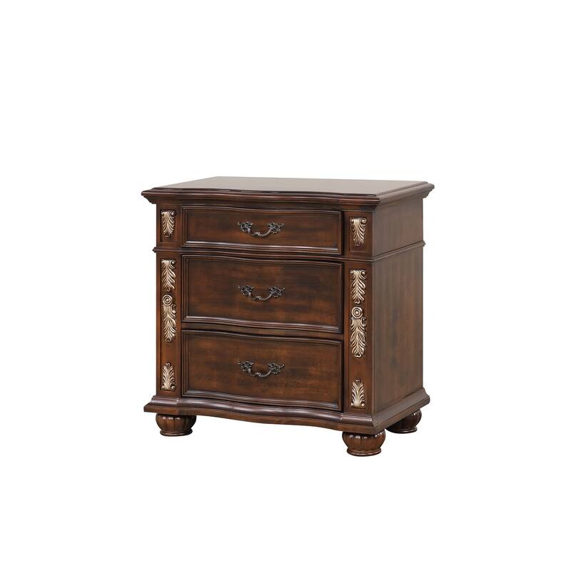 Lyon 3-Drawer 33 in. W Nightstand