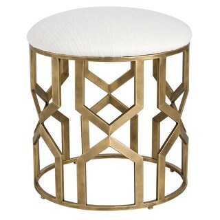 Uttermost 23579 Trellis 18" Wide Iron Framed Accent Stool