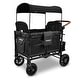 preview thumbnail 6 of 8, W4 Luxe Premium Push Quad Stroller-Charcoal Gray Black