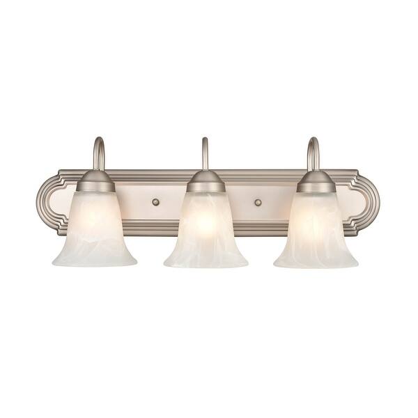 slide 6 of 12, Millennium Lighting Cimmaron 3 Light Vanity Fixture in Multiple Finishes Satin Nickel