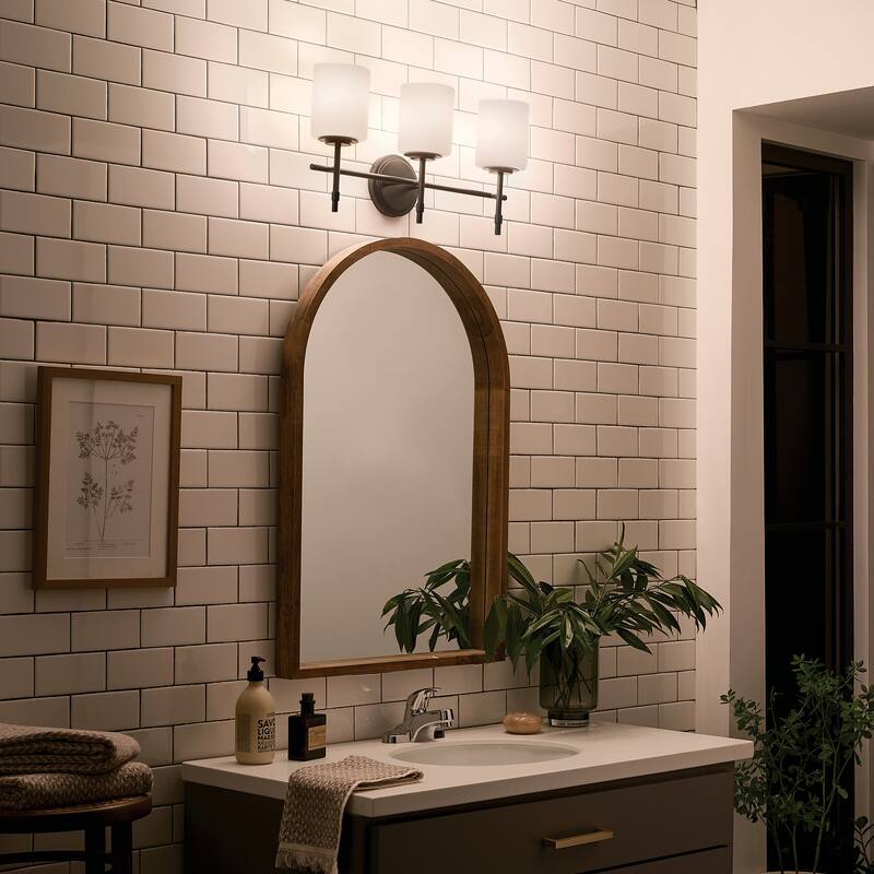 Kichler Lighting Ali 23.25 in. 3-Light Black Vanity Light