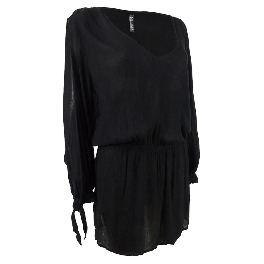 Shop Soluna Women S Solaris Split Sleeve Dress Swim Cover Up