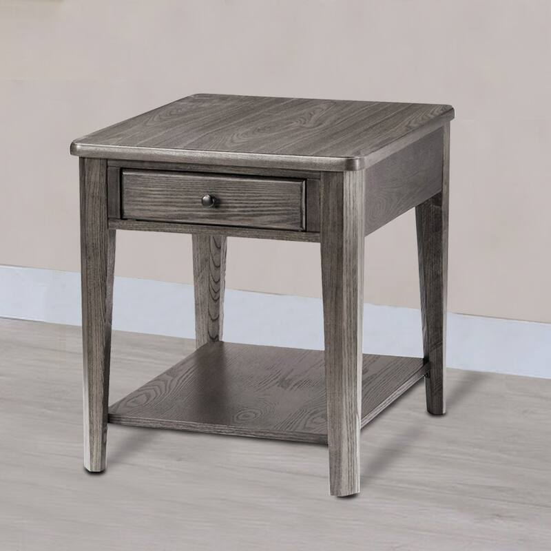 Chromcraft Peter Revington End Table in Gray Finish - Gray - Wood