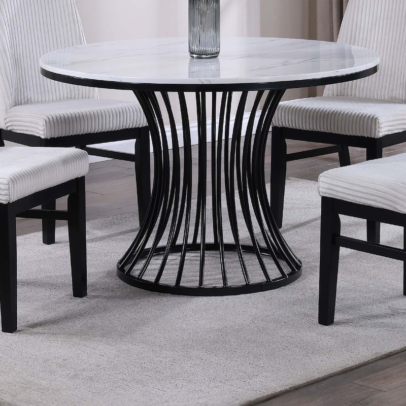 1pc Unique White Round Table