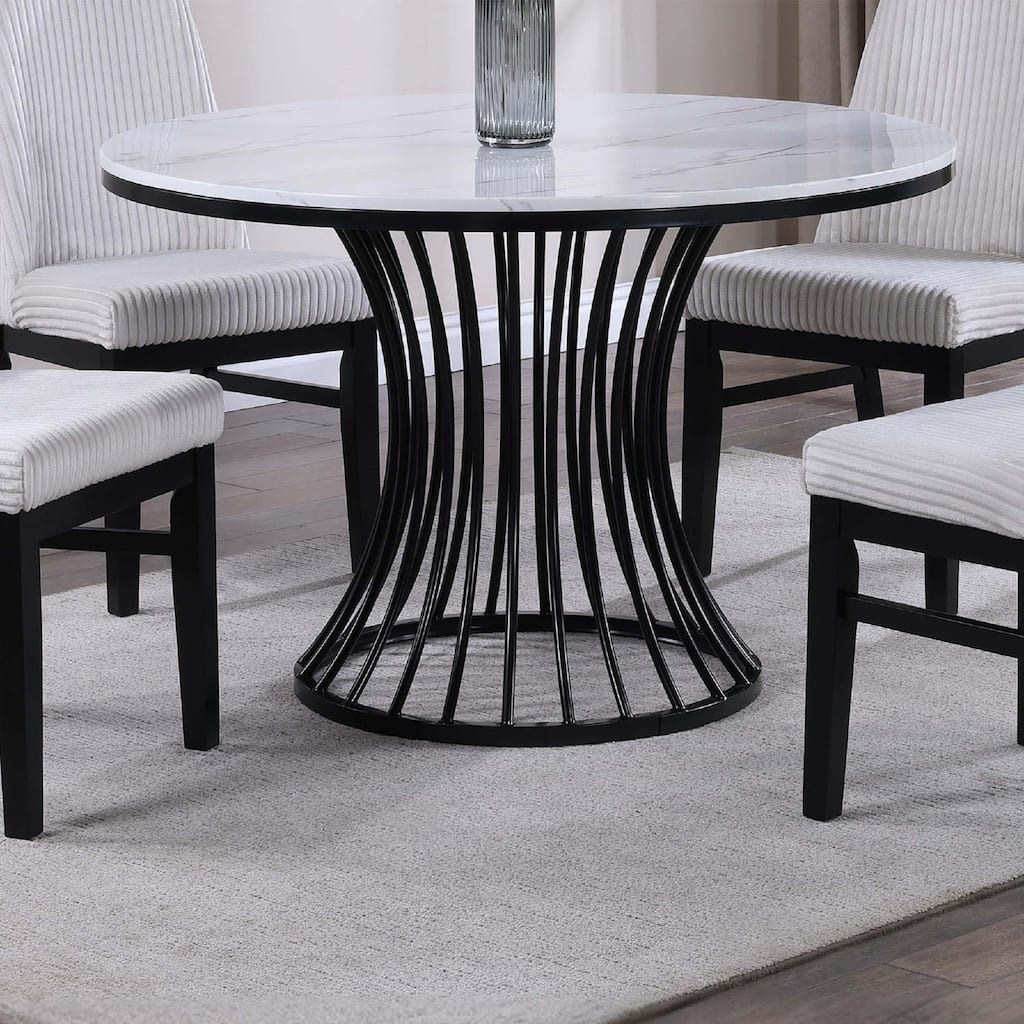 1pc Unique White Round Table