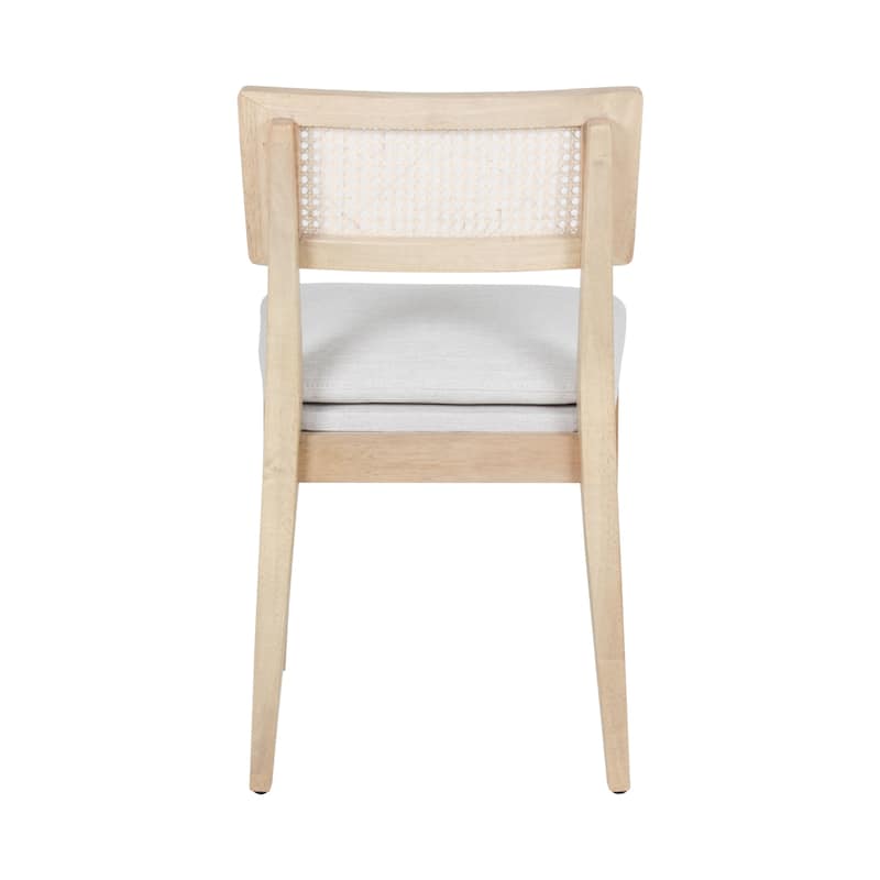 Monroe Rubberwood Cane Back Solid Wood Side Chair by East at Main (Set of 2)