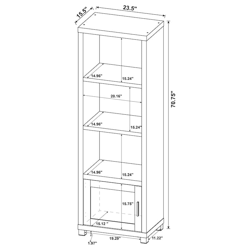 Sachin 3-piece 79-inch TV Entertainment Center