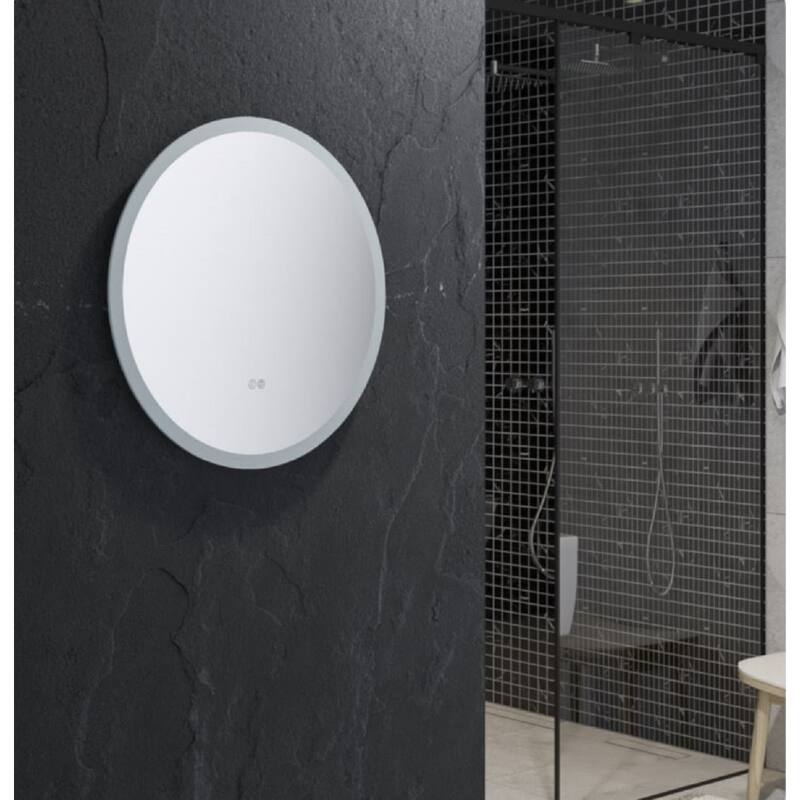 Fresca FMR012424RD Angelo 24" Diameter Modern Circular Aluminum