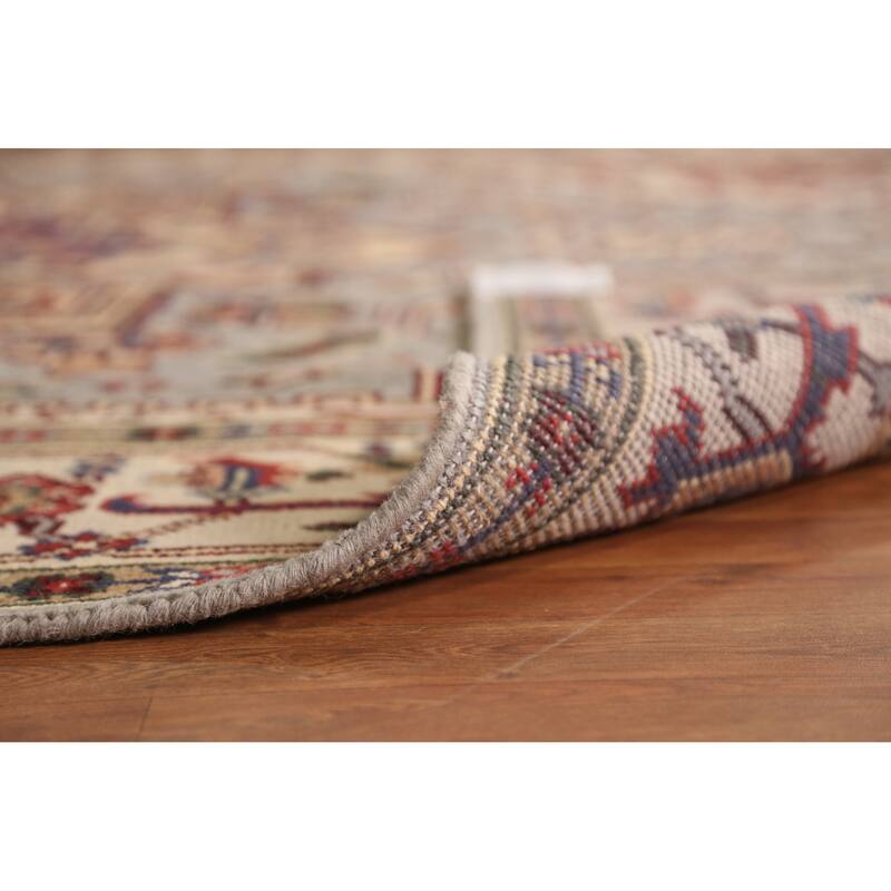 Geometric Traditional Heriz Serapi Indian Rug Handmade Wool Carpet - 7'11" x 9'10"