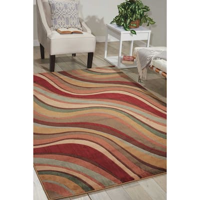 Nourison Somerset Modern Transitional Wave Area Rug