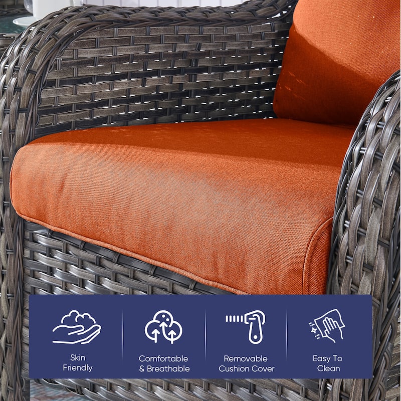 22 in x 24 in Outdoor Chair Deep Seat Replacement Cushion - N/A