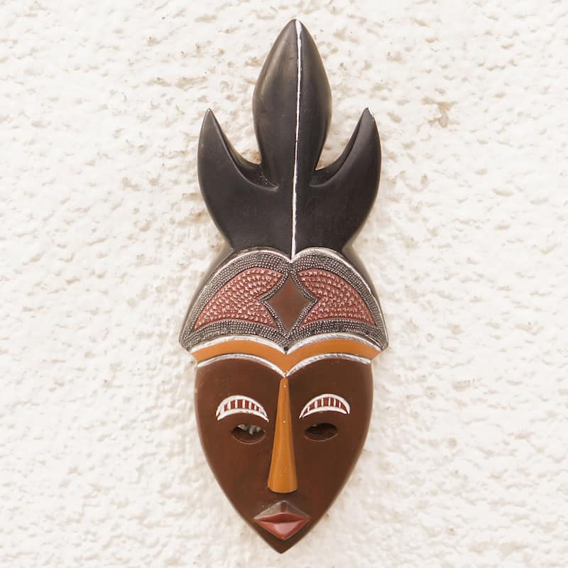 Novica Handmade Mawulorm Ii African Wood Mask
