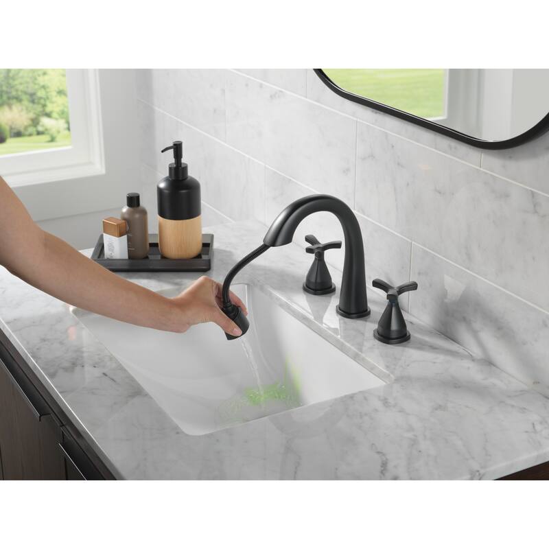 Delta 357756-PD-DST Stryke 1.2 GPM Widespread Bathroom Faucet with