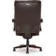 preview thumbnail 29 of 29, La-Z-Boy Bellamy Executive Leather Office Chair with Memory Foam Cushions, Solid Wood Arms and Base, Waterfall Seat Edge