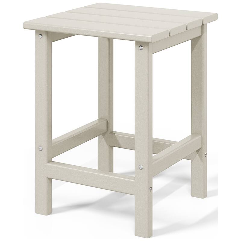 Aderson Outdoor Poly Adirondack Chair with Side Table and Ottoman 5-Piece Set