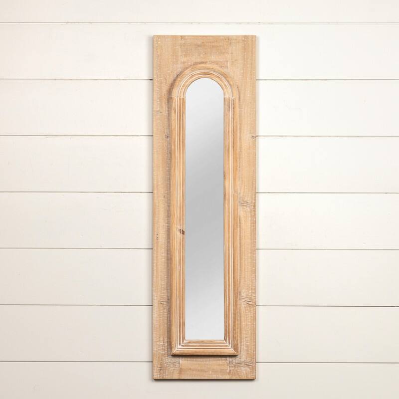 40.25" Wood Mirror - 40.25" H x 12" W x 1.5" D - 40.25" H x 12" W x 1.5" D
