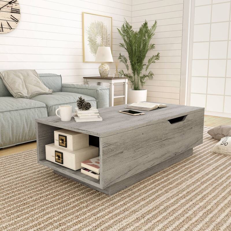 Uver Rustic 47-inch 1-Shelf Lift-top Coffee Table by Furniture of America