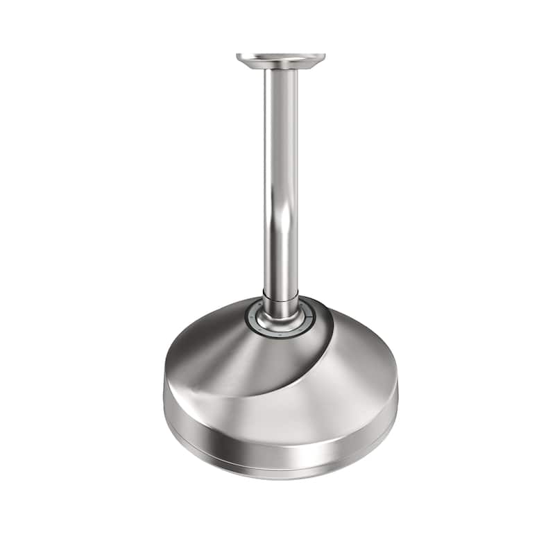 10-Spray Patterns 5 in. Wall Mount Rain Fixed Shower Head with Shower Arm and Flange