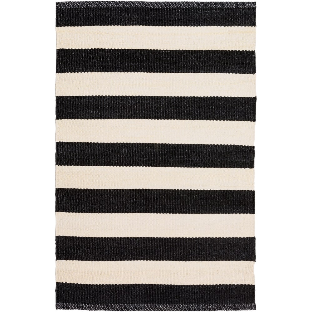Jonas Hand Woven Casual Stripe Indoor/Outdoor Area Rug