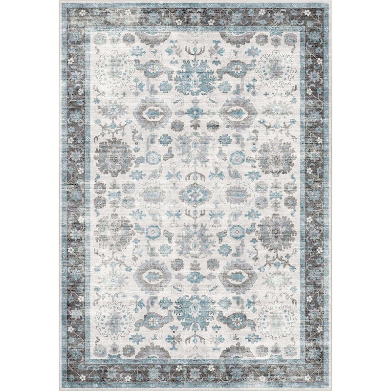 Well Woven Elle Basics Gala Vintage Botanical Washable Rug
