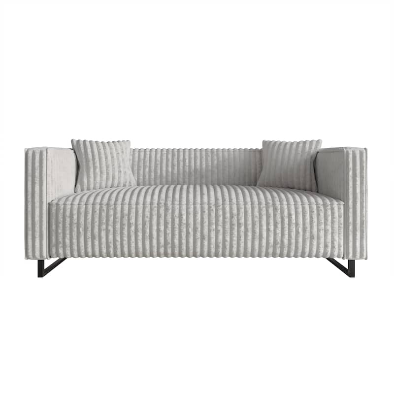 CraftPorch Mid Century Modern Upholstered Sofa - Light Grey