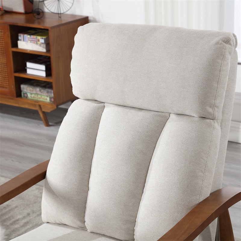 Modern Wood Frame Accent Chair Lounge Chair for Living Room