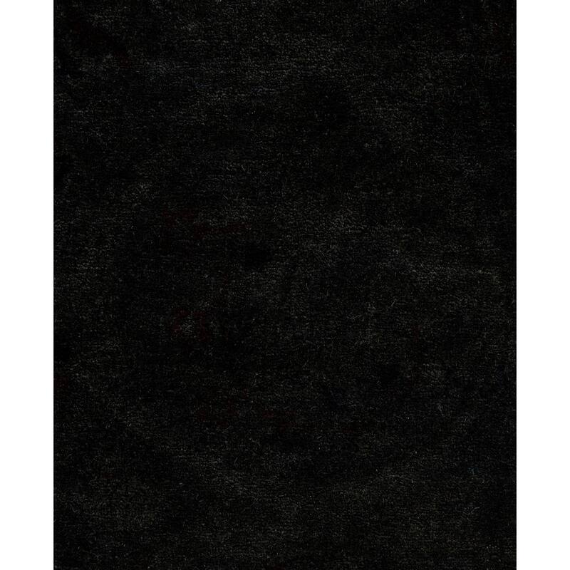 Overdyed One-of-a-Kind Hand-Knotted Area Rug - Black - 6' 3" x 9' 0"