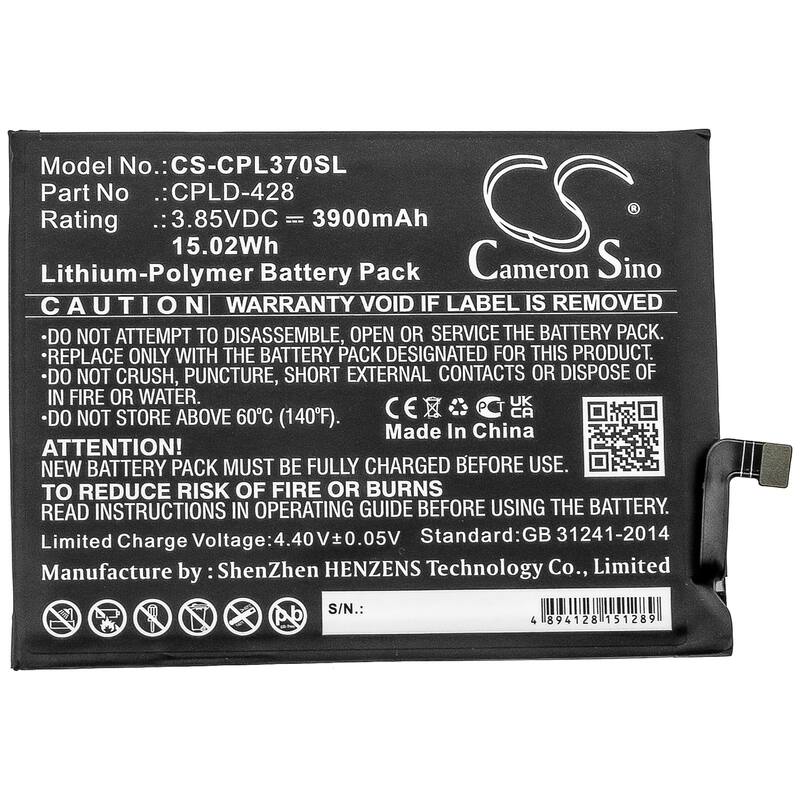 Battery for MetroPCS CP3705A Legacy BoostMobile CP3705AS Coolpad CPLD-428 - Black