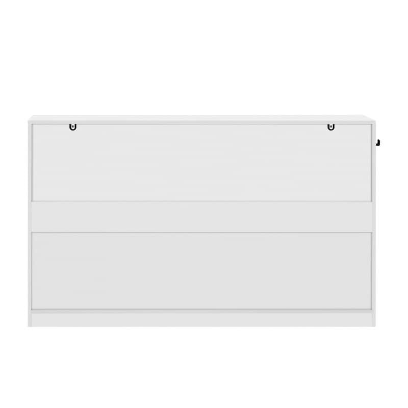 Farmhouse 59.1" Sideboard Cabinet with 3 Drawers and Open Shelf for Dining Room, Living Room, Entryway