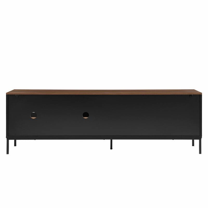 70.8'' Modern TV Stand for TVs up to 75", Entertainment Center with Storage, Sliding Doors