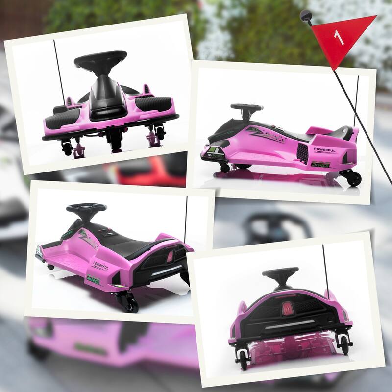 12V Electric Go Kart for Kids, Drifting Fun with Adjustable Speeds