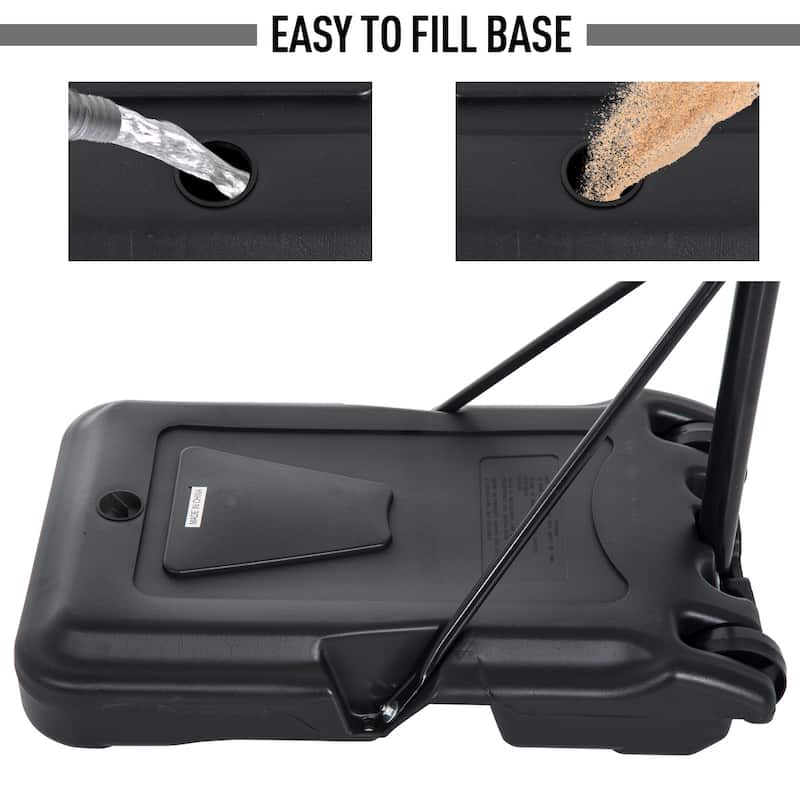 Aosom Portable Swimming Pool Basketball Hoop, 30 Inch Backboard with a