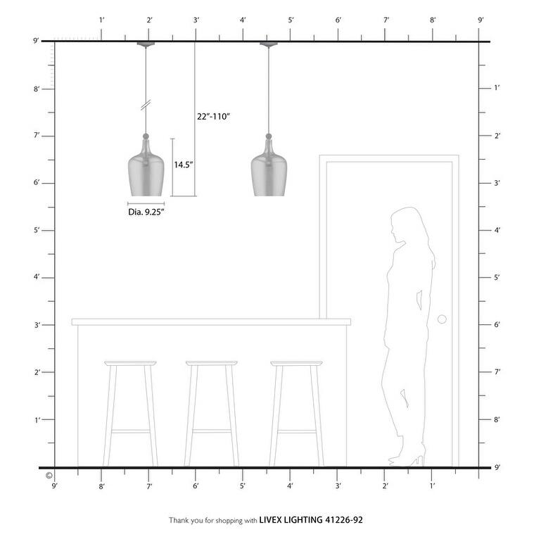 Livex Lighting 1-light Mini Pendant, 41244, 41237, 41226