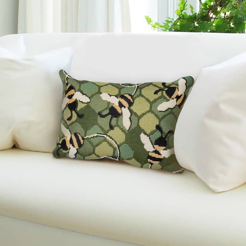 Liora Manne Marina Bee Free Indoor/Outdoor Pillow