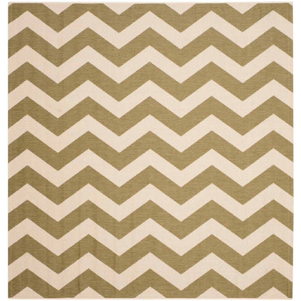 SAFAVIEH Courtyard Merlene Chevron Indoor/ Outdoor Waterproof Patio Backyard Rug