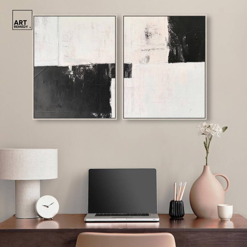 Shattered Symmetry II Canvas Set of 2 by Art Remedy