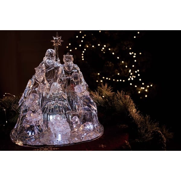LED Lighted Holy Family Christmas Nativity Figurine - 19" - Bed Bath ...