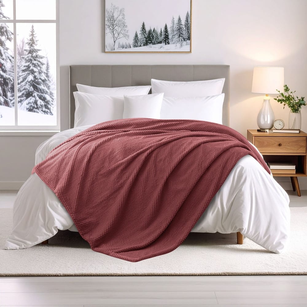 Superior Victoria Ultra Soft Fluffy Fleece Blanket Double Layer Bed & Throw Blanket for Couch, All-Season Cozy Warmth