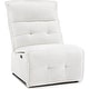 preview thumbnail 15 of 33, MCombo Armless Power Recliner Chair with USB Ports, 3.5" Wall Clearance Electric Reclining Sofa Chair for Living Room, ALR01 Cream White