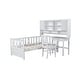 preview thumbnail 6 of 34, 2-Piece Kids Bedroom Sets, Twin Size Multifunctional Wood Platform Bed Frame with Bookshelf, Built-in Desk and Chair
