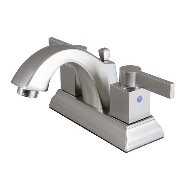 Kingston Brass Meridian 1.2 GPM Centerset Bathroom Faucet with Pop-Up - Brushed Nickel