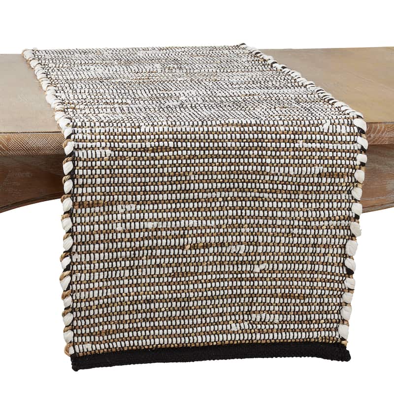 Table Runner With Jute Design - 16"x72"