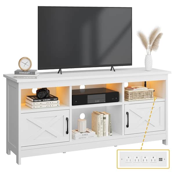 Moasis Farmhouse TV Stand for 65"/55"TV
