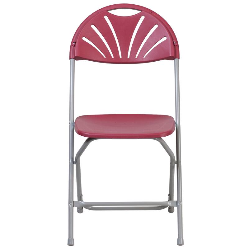 Plastic Fan Back Folding Chair (Set of 2)