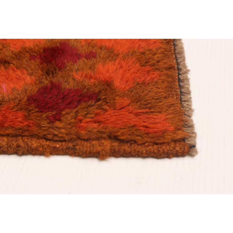 ECARPETGALLERY Hand-knotted Akhjah Burnt Orange Wool Rug - 5'11 x 8'6