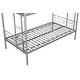 preview thumbnail 11 of 13, Silver Twin over Twin Metal Bunk Bed with Noise-Reducing Design