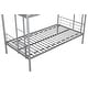 preview thumbnail 11 of 27, Twin over Twin Bunk Bed with 2 Side Ladders and Safe Guardrail, Silver