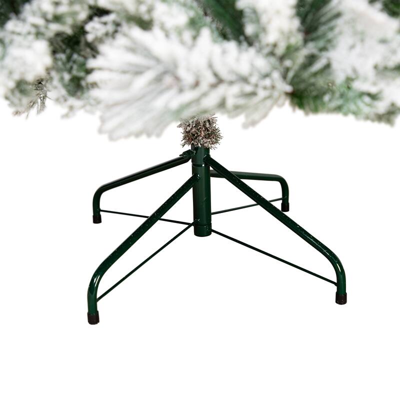 Real Touch™️ Heavily Flocked Whittaker Spruce Full Artificial Christmas Tree - 6.5' -Unlit - 6.5 Foot