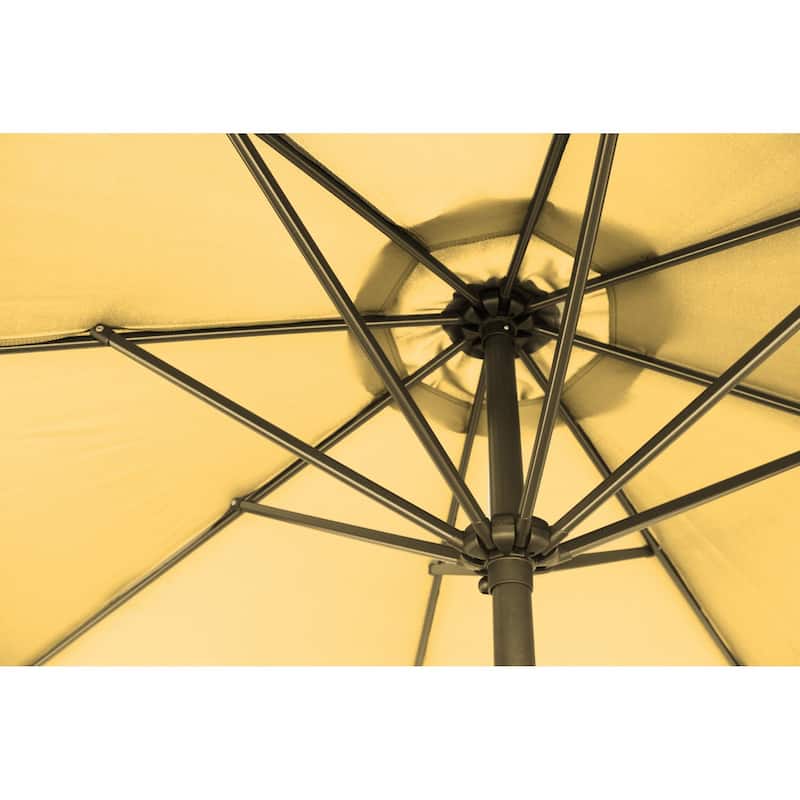 9ft Outdoor Aluminum Patio Umbrella, Round Market Umbrella Bed Bath