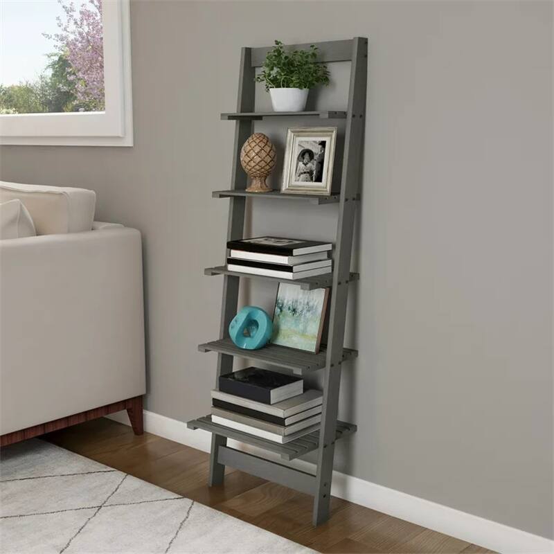 5 Tier Industrial Bookcase